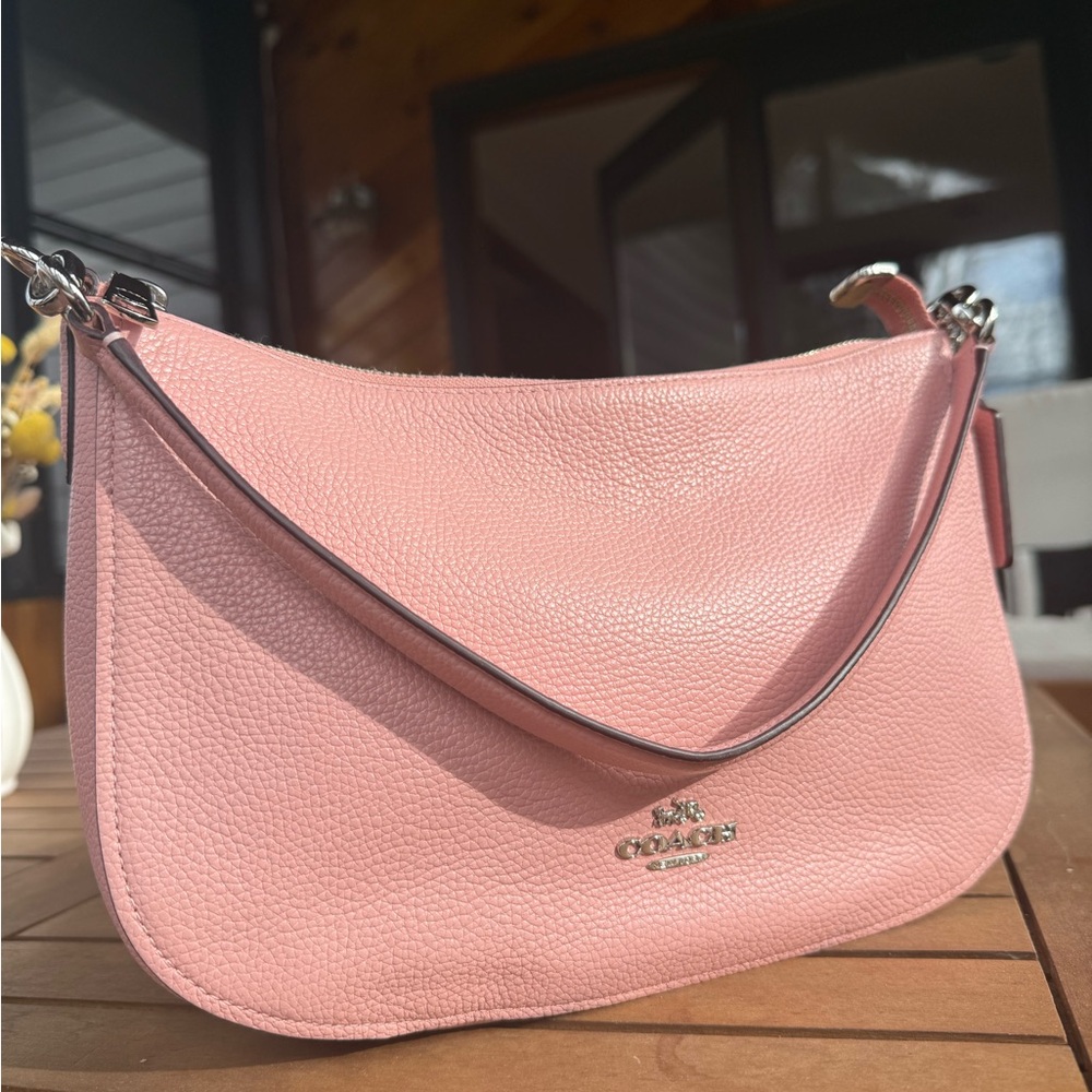 Coach Blush Pink Leather Shoulder Bag